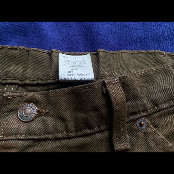 Orange Tag 550 Vintage Levi’s Jeans Army Green